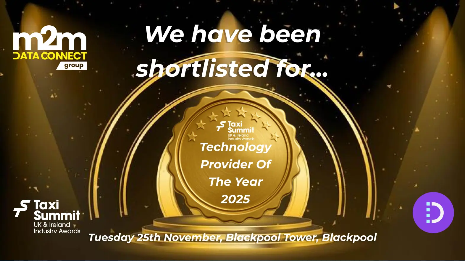 M2M Data Connect Group Shortlisted for Technology Provider of the Year at Taxi Summit Awards